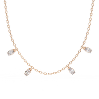 Marquise Drizzle Lab Grown Diamond Station Necklace - Ophiratbf