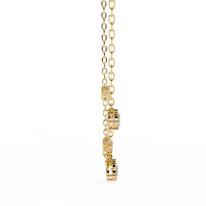 Marquise Drizzle Lab Grown Diamond Station Necklace