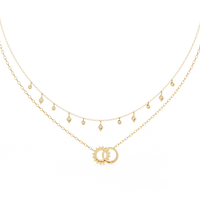 Eclipse Harmony Celestial Lab Grown Diamond Necklace - Ophiratbf