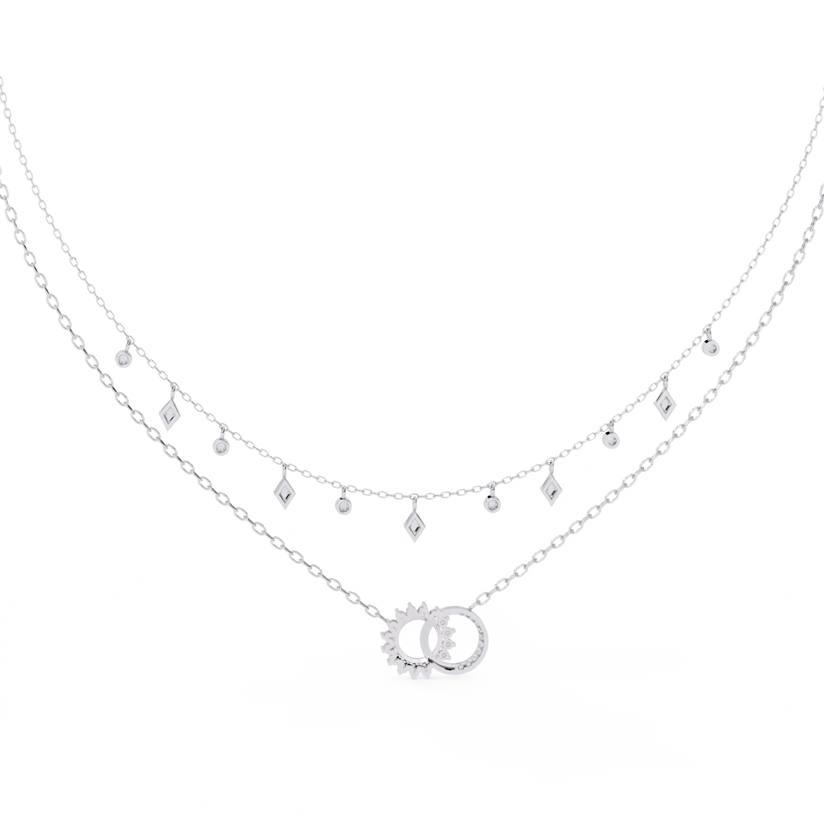 Eclipse Harmony Celestial Lab Grown Diamond Necklace - Ophiratbf