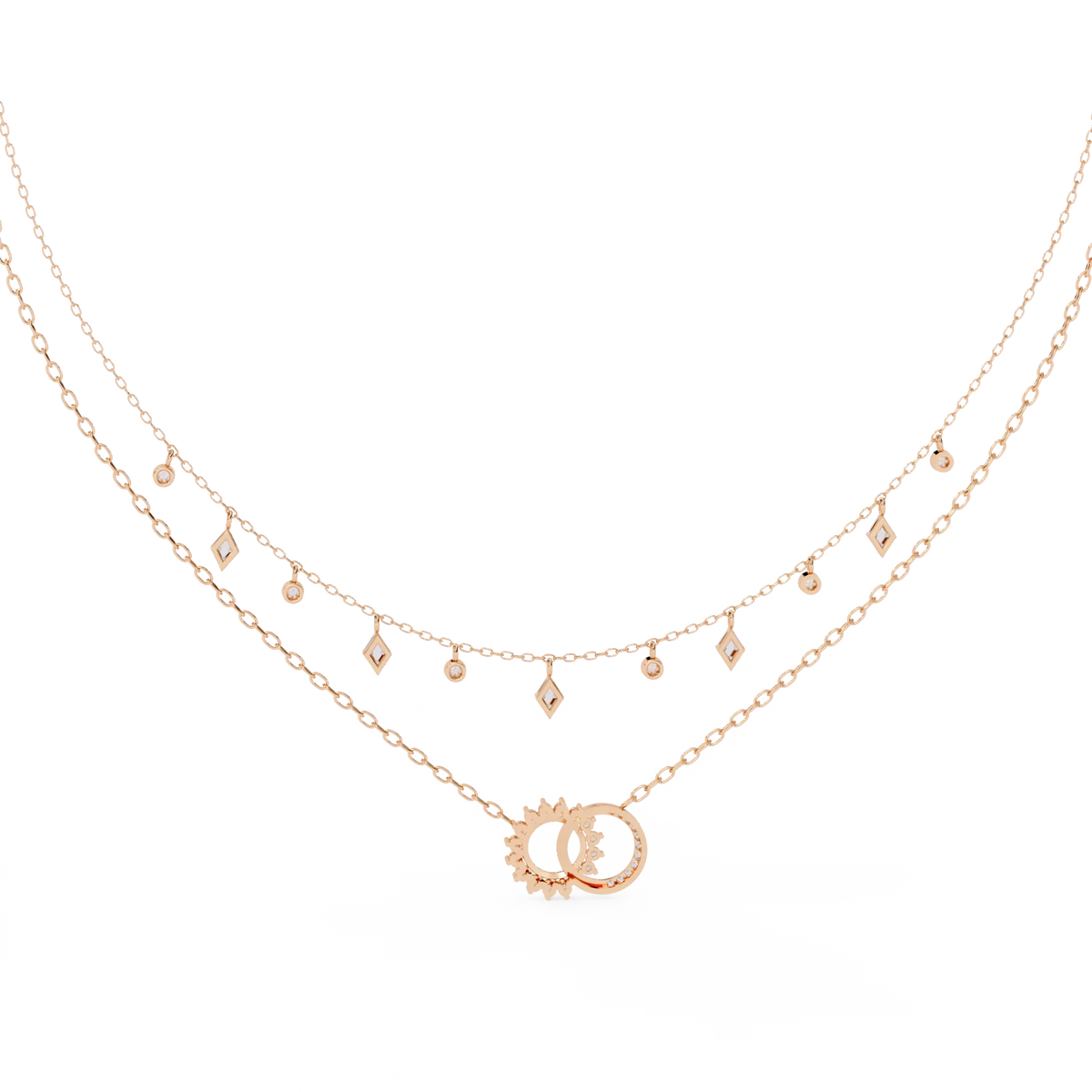 Eclipse Harmony Celestial Lab Grown Diamond Necklace - Ophiratbf