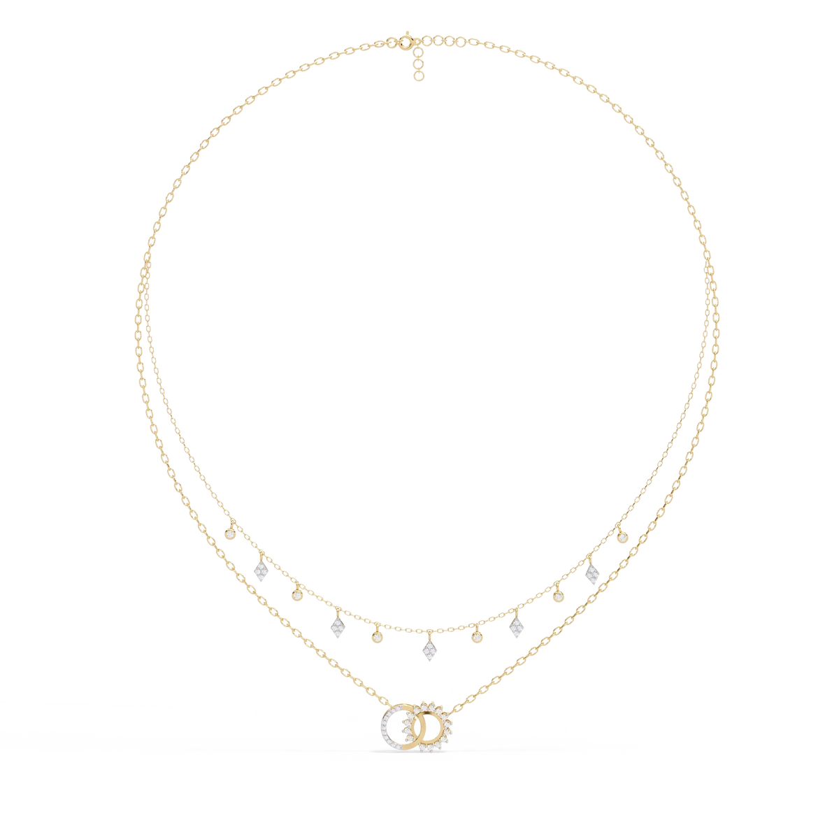 Eclipse Harmony Celestial Lab Grown Diamond Necklace - Ophiratbf