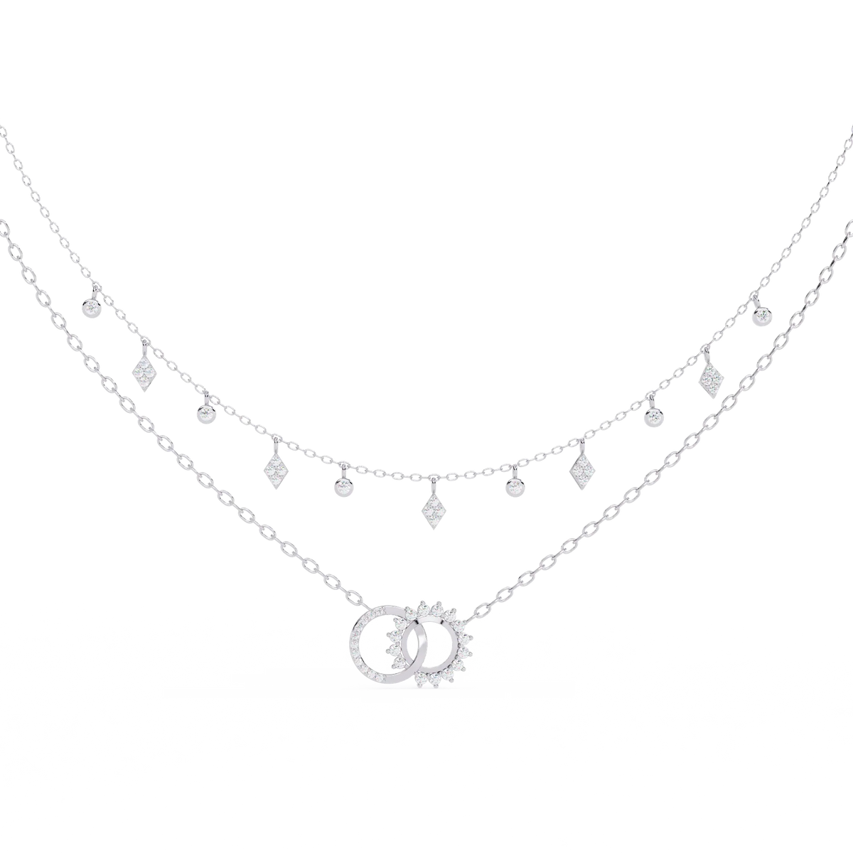 Eclipse Harmony Celestial Lab Grown Diamond Necklace - Ophiratbf