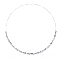 Eterna Bezel Lab Grown Diamond By The Yard Necklace - Ophiratbf