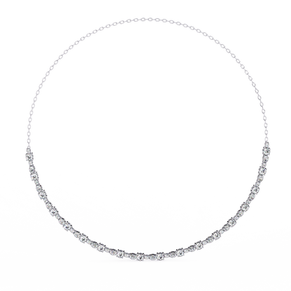 Eterna Bezel Lab Grown Diamond By The Yard Necklace