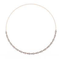 Eterna Bezel Lab Grown Diamond By The Yard Necklace - Ophiratbf