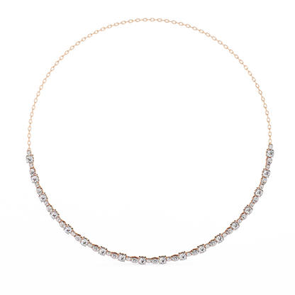 Eterna Bezel Lab Grown Diamond By The Yard Necklace