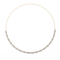 Eterna Bezel Lab Grown Diamond By The Yard Necklace - Ophiratbf