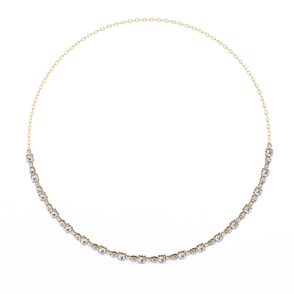 Eterna Bezel Lab Grown Diamond By The Yard Necklace