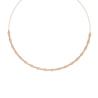 Eterna Bezel Lab Grown Diamond By The Yard Necklace - Ophiratbf