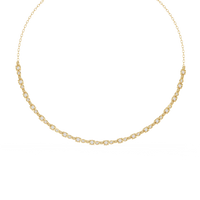 Eterna Bezel Lab Grown Diamond By The Yard Necklace - Ophiratbf