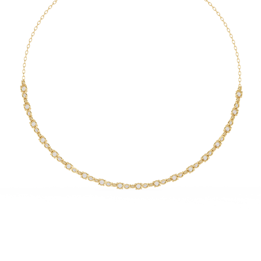 Eterna Bezel Lab Grown Diamond By The Yard Necklace