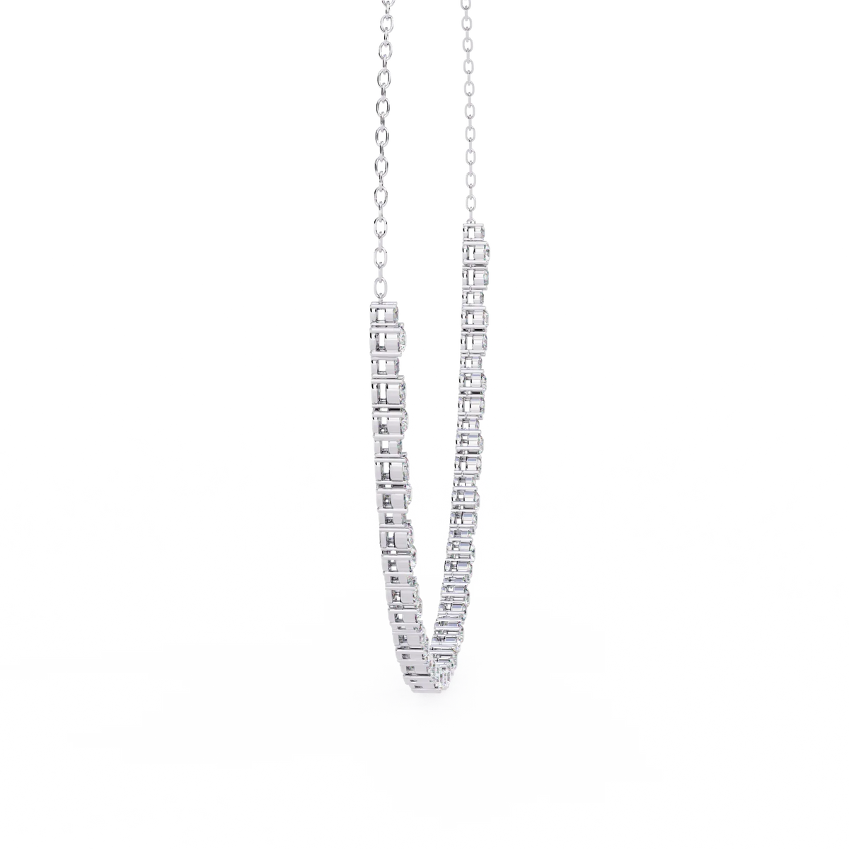 Eterna Bezel Lab Grown Diamond By The Yard Necklace - Ophiratbf