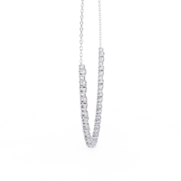 Eterna Bezel Lab Grown Diamond By The Yard Necklace - Ophiratbf