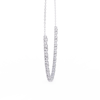 Eterna Bezel Lab Grown Diamond By The Yard Necklace