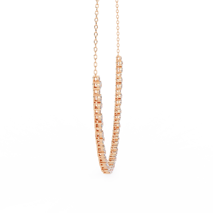 Eterna Bezel Lab Grown Diamond By The Yard Necklace