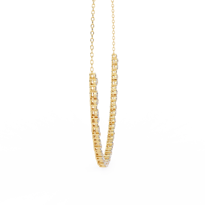 Eterna Bezel Lab Grown Diamond By The Yard Necklace
