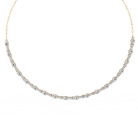 Eterna Bezel Lab Grown Diamond By The Yard Necklace - Ophiratbf