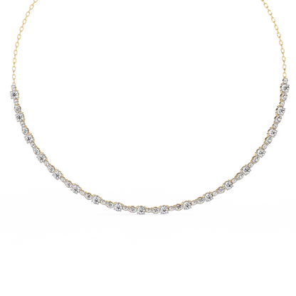 Eterna Bezel Lab Grown Diamond By The Yard Necklace