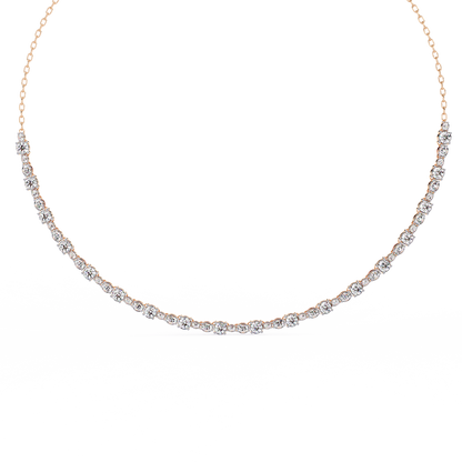 Eterna Bezel Lab Grown Diamond By The Yard Necklace