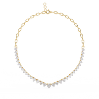 Beloved Hearts Graduated Lab Grown Diamond Necklace - Ophiratbf