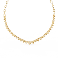Beloved Hearts Graduated Lab Grown Diamond Necklace - Ophiratbf