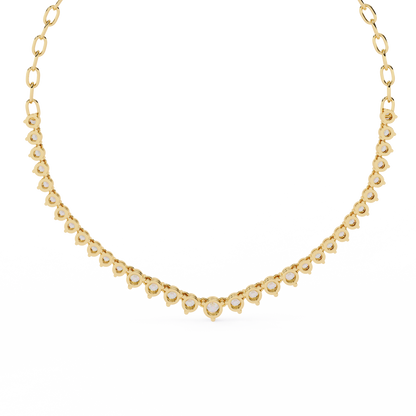 Beloved Hearts Graduated Lab Grown Diamond Necklace