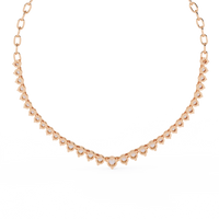 Beloved Hearts Graduated Lab Grown Diamond Necklace - Ophiratbf