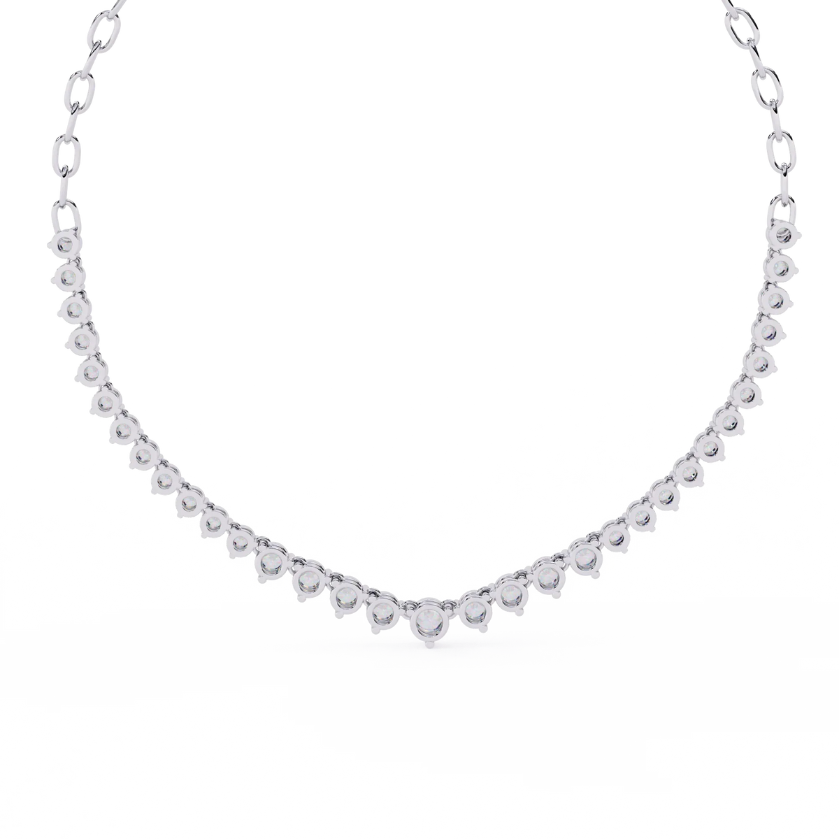 Beloved Hearts Graduated Lab Grown Diamond Necklace - Ophiratbf