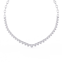Beloved Hearts Graduated Lab Grown Diamond Necklace - Ophiratbf