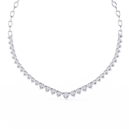 Beloved Hearts Graduated Lab Grown Diamond Necklace