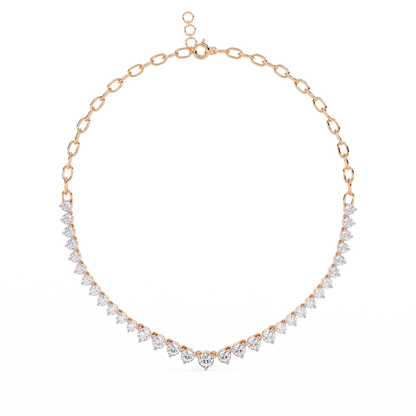 Beloved Hearts Graduated Lab Grown Diamond Necklace
