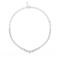 Beloved Hearts Graduated Lab Grown Diamond Necklace - Ophiratbf