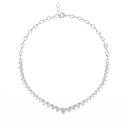 Beloved Hearts Graduated Lab Grown Diamond Necklace