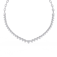 Beloved Hearts Graduated Lab Grown Diamond Necklace - Ophiratbf