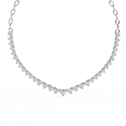 Beloved Hearts Graduated Lab Grown Diamond Necklace