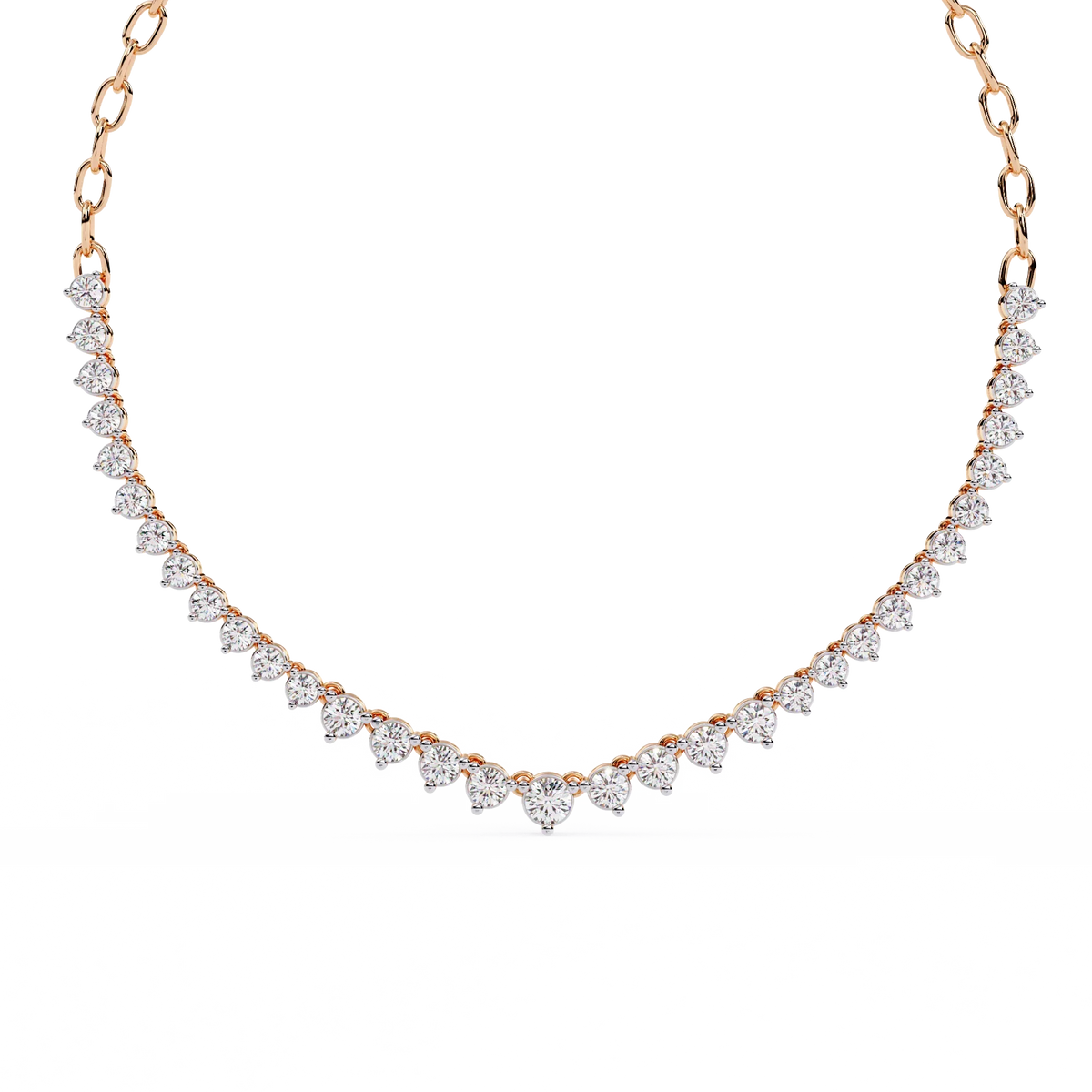 Beloved Hearts Graduated Lab Grown Diamond Necklace - Ophiratbf