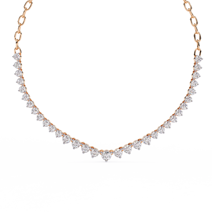 Beloved Hearts Graduated Lab Grown Diamond Necklace