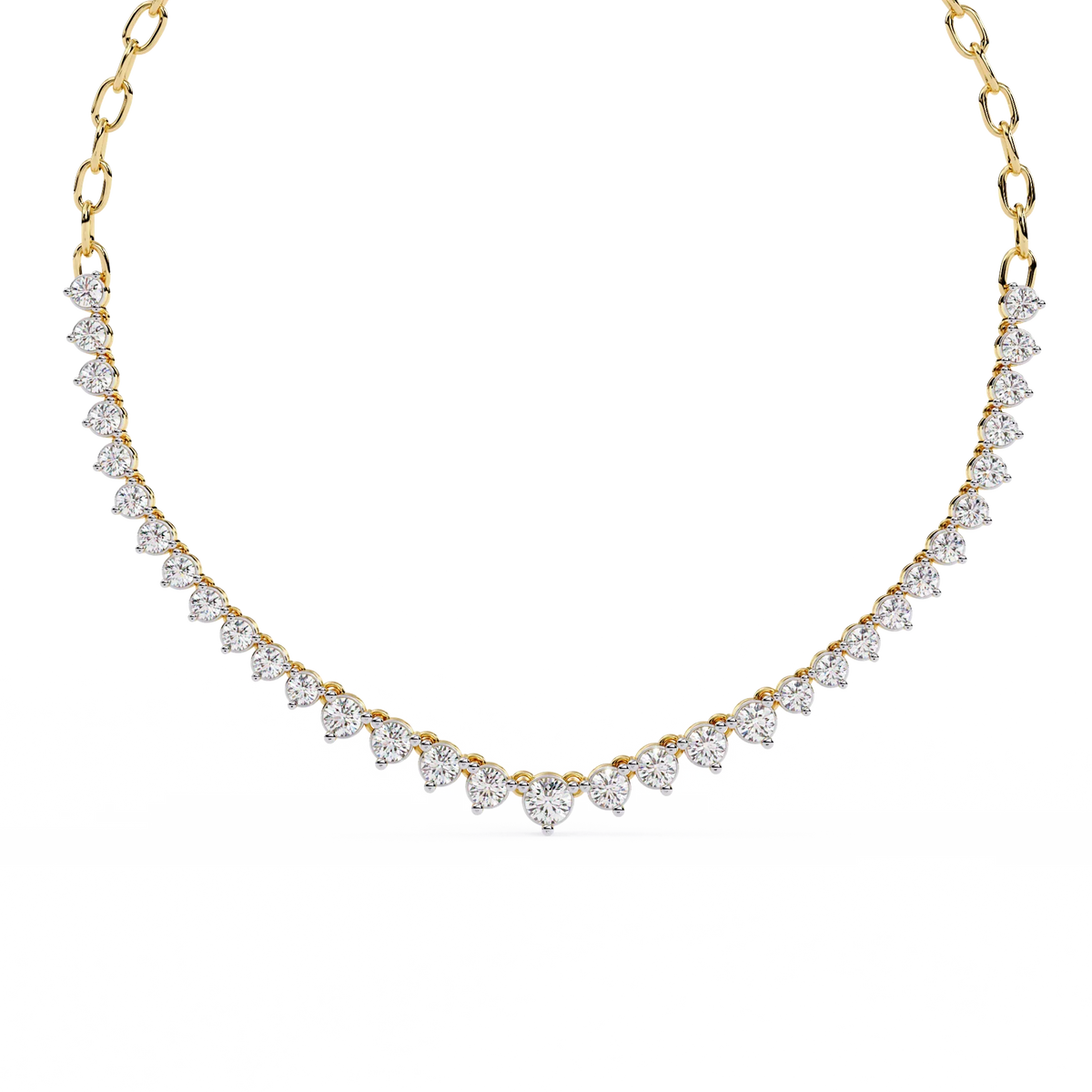 Beloved Hearts Graduated Lab Grown Diamond Necklace - Ophiratbf