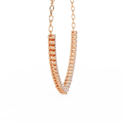 Beloved Hearts Graduated Lab Grown Diamond Necklace