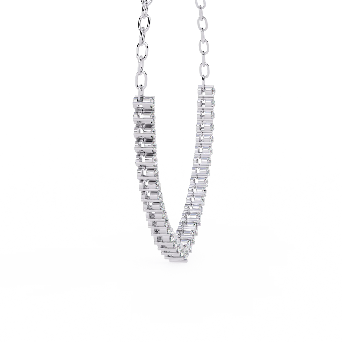 Beloved Hearts Graduated Lab Grown Diamond Necklace - Ophiratbf