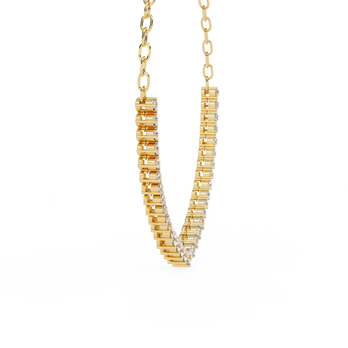 Beloved Hearts Graduated Lab Grown Diamond Necklace - Ophiratbf