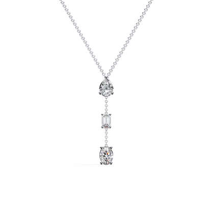 Trio Forma Drop Lab Grown Diamond Necklace