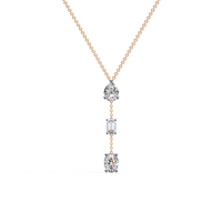 Trio Forma Drop Lab Grown Diamond Necklace - Ophiratbf