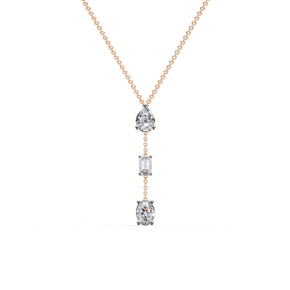 Trio Forma Drop Lab Grown Diamond Necklace
