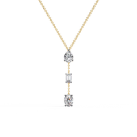 Trio Forma Drop Lab Grown Diamond Necklace - Ophiratbf