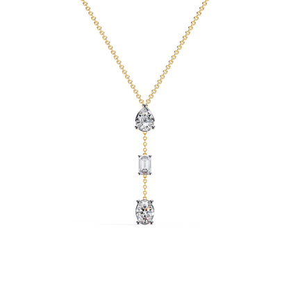 Trio Forma Drop Lab Grown Diamond Necklace