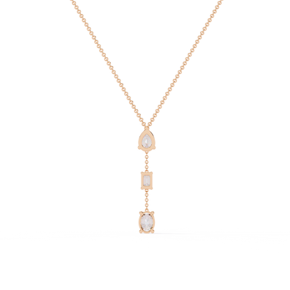 Trio Forma Drop Lab Grown Diamond Necklace
