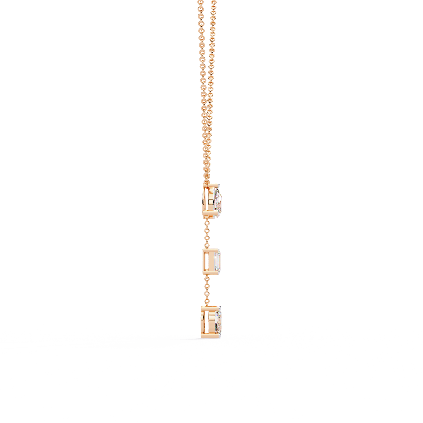 trio forma drop lab grown diamond necklace