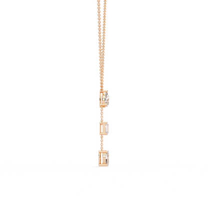 Trio Forma Drop Lab Grown Diamond Necklace